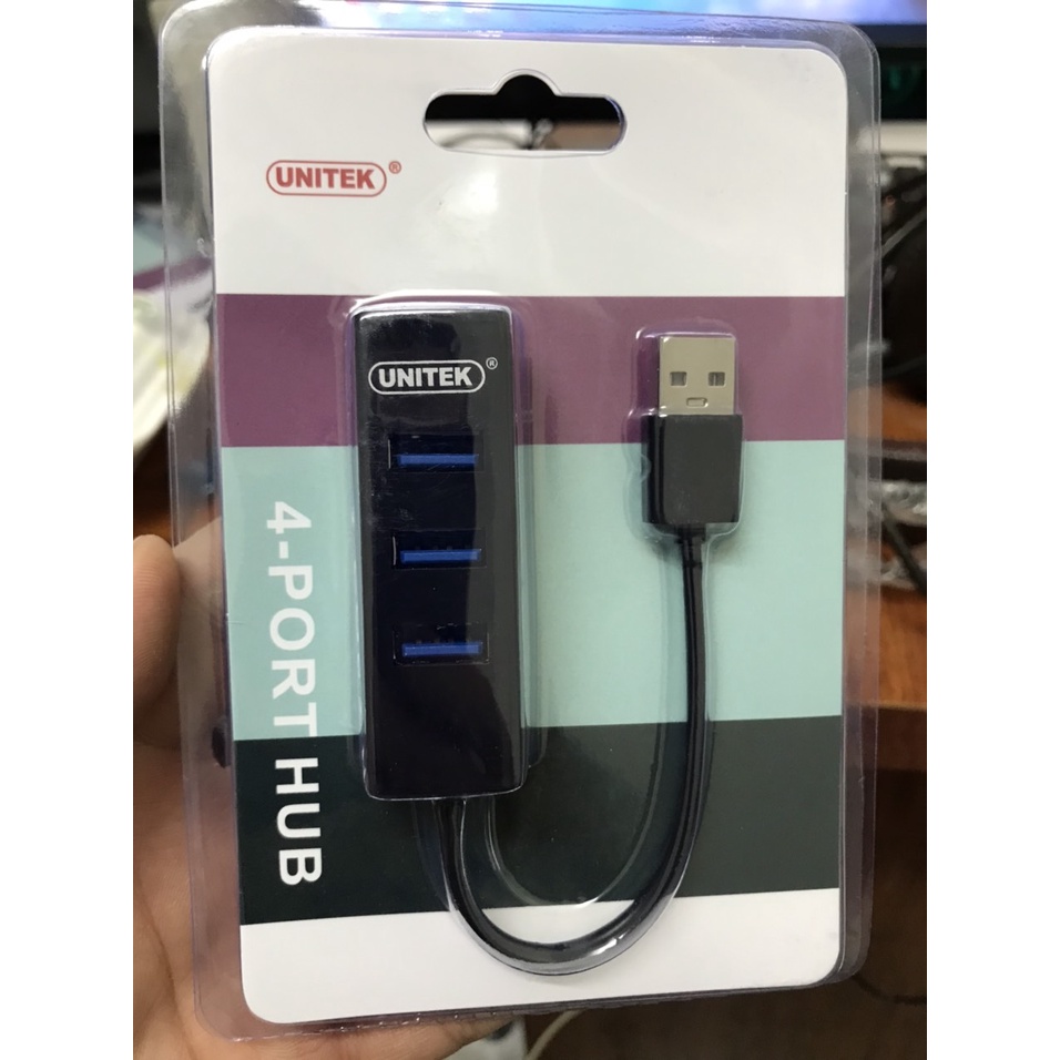 [Chính Hãng] Bộ Chia Usb 2.0 Hub 4 Cổng USB unitek y-2140