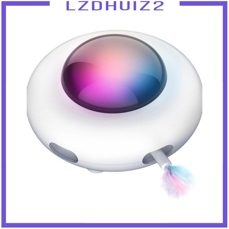 Đồ Chơi Đĩa Xoay Điện Tử Thông Minh Tương Tác Tự Động Vui Nhộn Cho Mèo Cưng