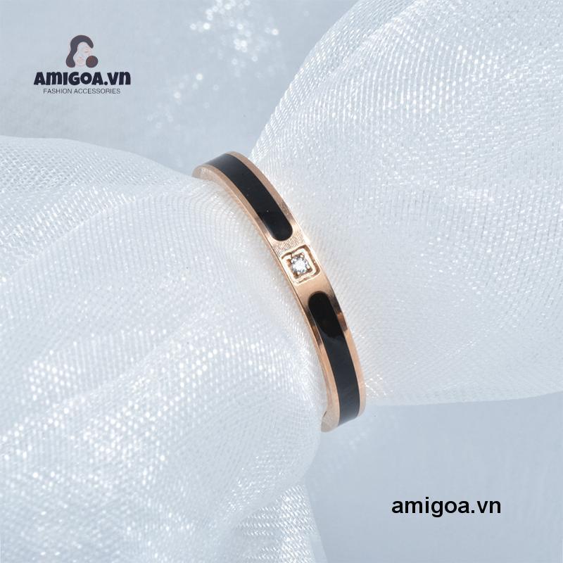 ✨✨Nhẫn Thép Không Gỉ Thiết Kế Đơn Giản Thời Trang Cho Nữ