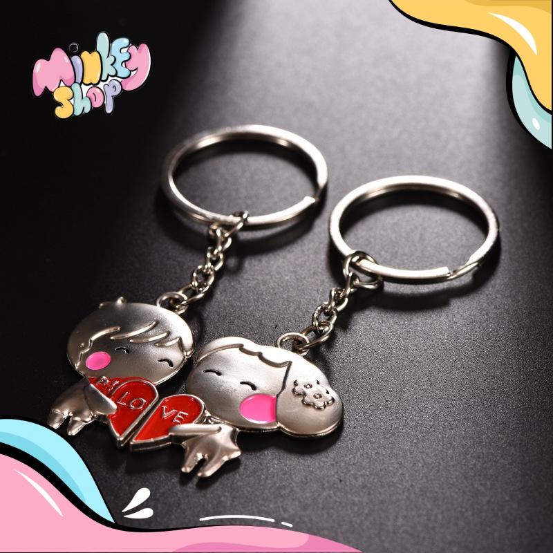 Móc Khóa Sắt Bạc Nhiều Hình Cute Phụ Kiện Túi Xách Dễ Thương 02MKSB - Minkey