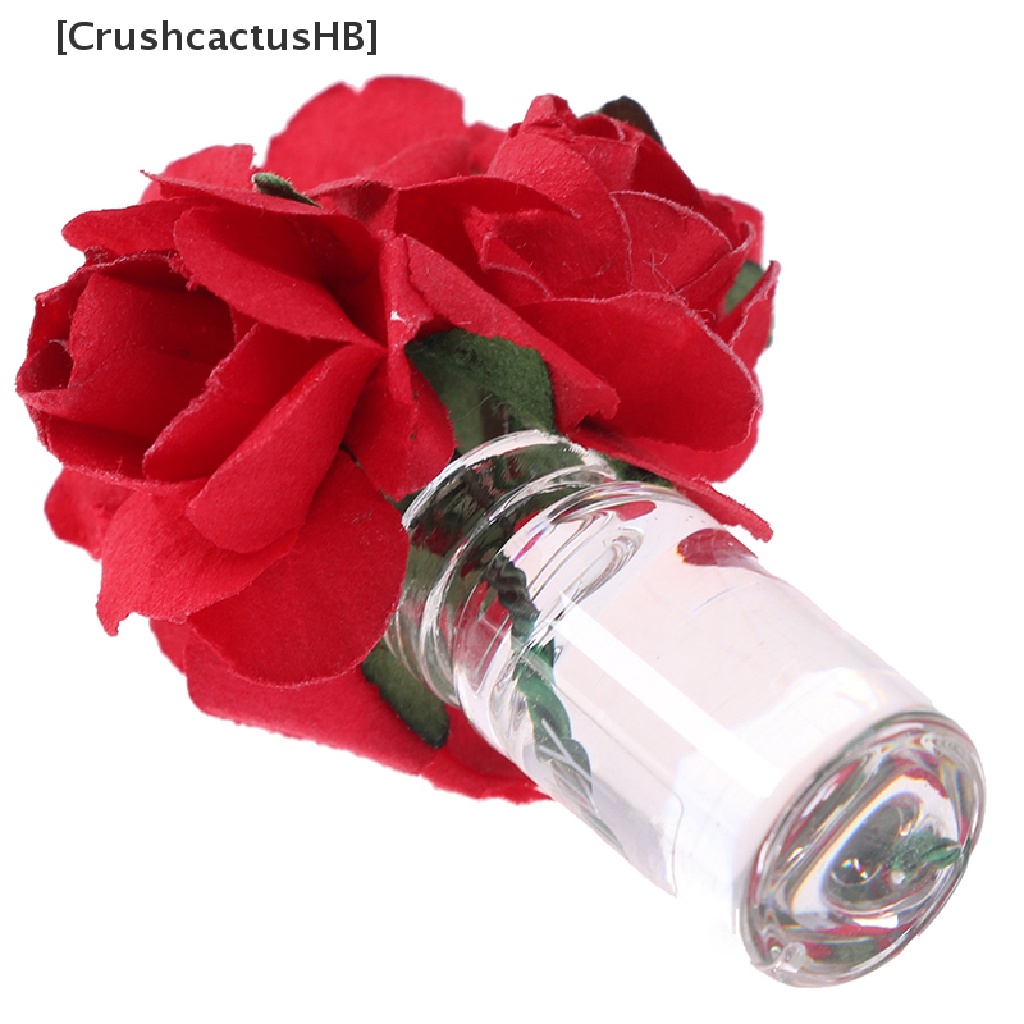 [CrushcactusHB] Chậu Kính Trồng Hoa Hồng Mini 1 / 12 Trang Trí Nhà Búp Bê
