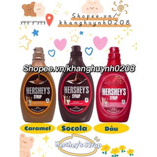 Mã GROSALE2 giảm 8% đơn 150K Sốt Socola Caramel Dâu Syrup Hershey s Nhỏ