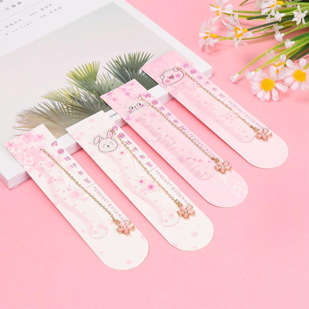 1 Giá Đỡ Kẹp Sách Đánh Dấu Sách Hình Hoa Tuyết/Lá Anh Đào