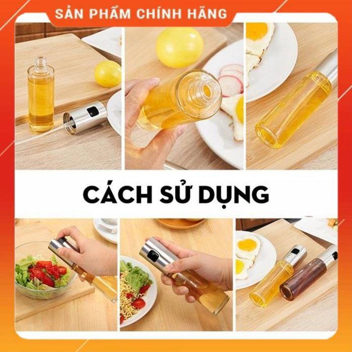 Bình xịt dầu ăn phun sương nồi chiên không dầu 100ml