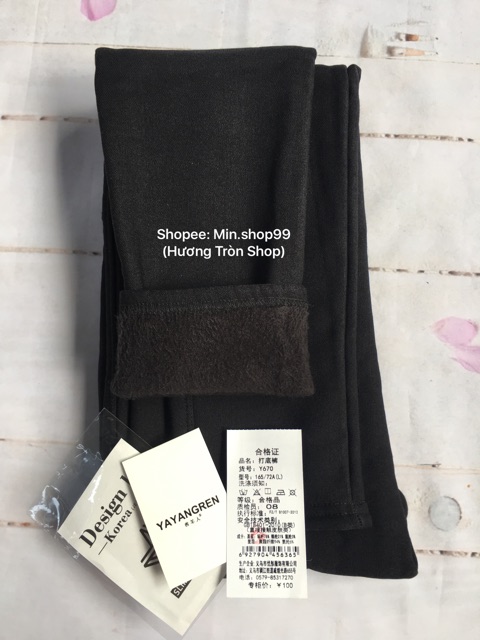 Quần Legging giả Jean lót lông cạp cao loại 1 | BigBuy360 - bigbuy360.vn