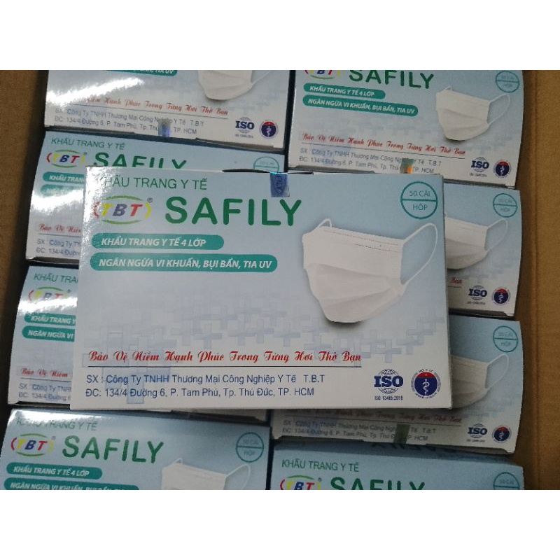 Khẩu trang y tế SAFILY 4 lớp "Bảo vệ niềm hạnh phúc trong từng hơi thở bạn"
