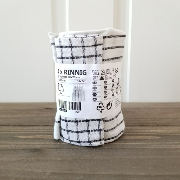 Bộ 4 khăn lau bát Ikea RINNIG 45 x 60 cm