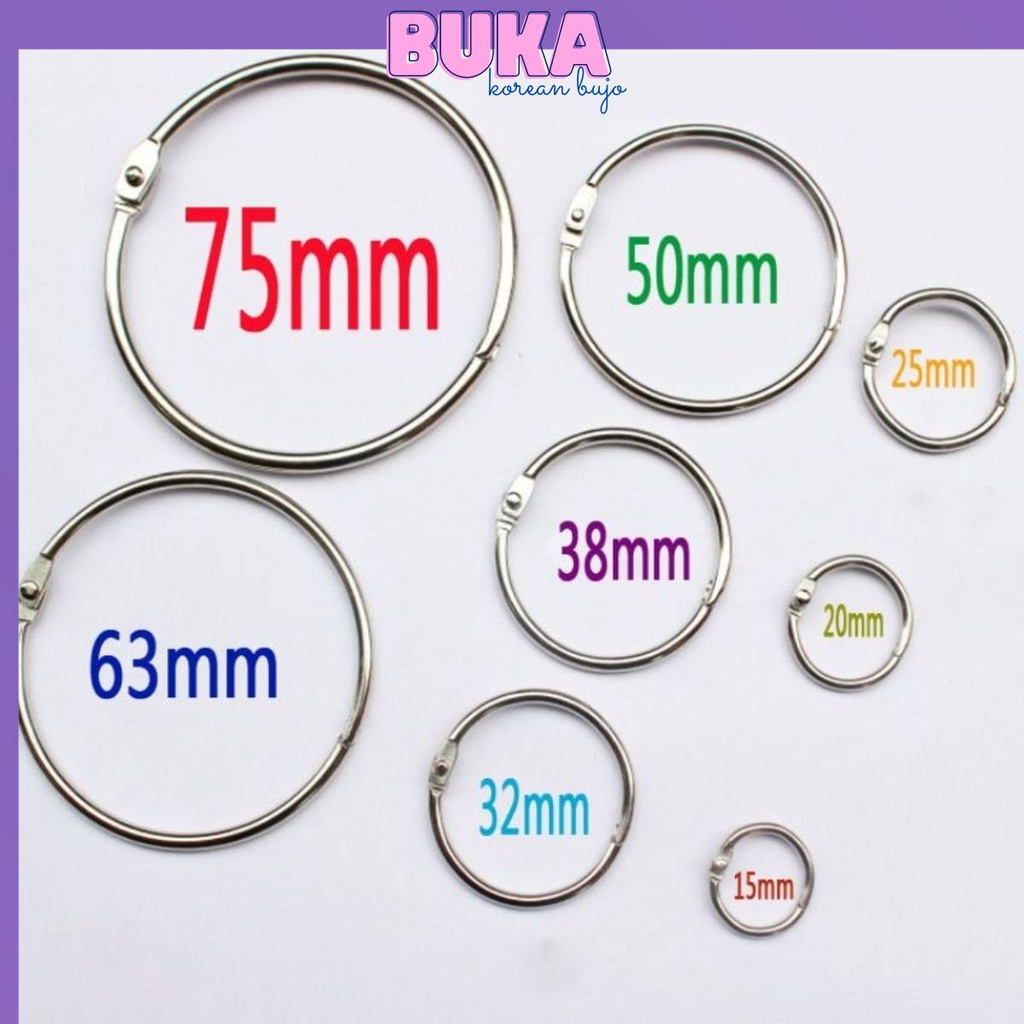 Khoen còng kim loại full size đóng Scrapbook, Flashcard, Kingdecor