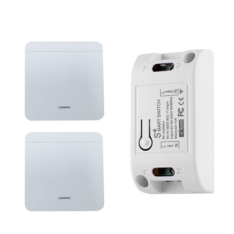 Bộ công Tắc Wifi thông minh Điều Khiển Từ Xa và điều khiển RF- KR2201-RF