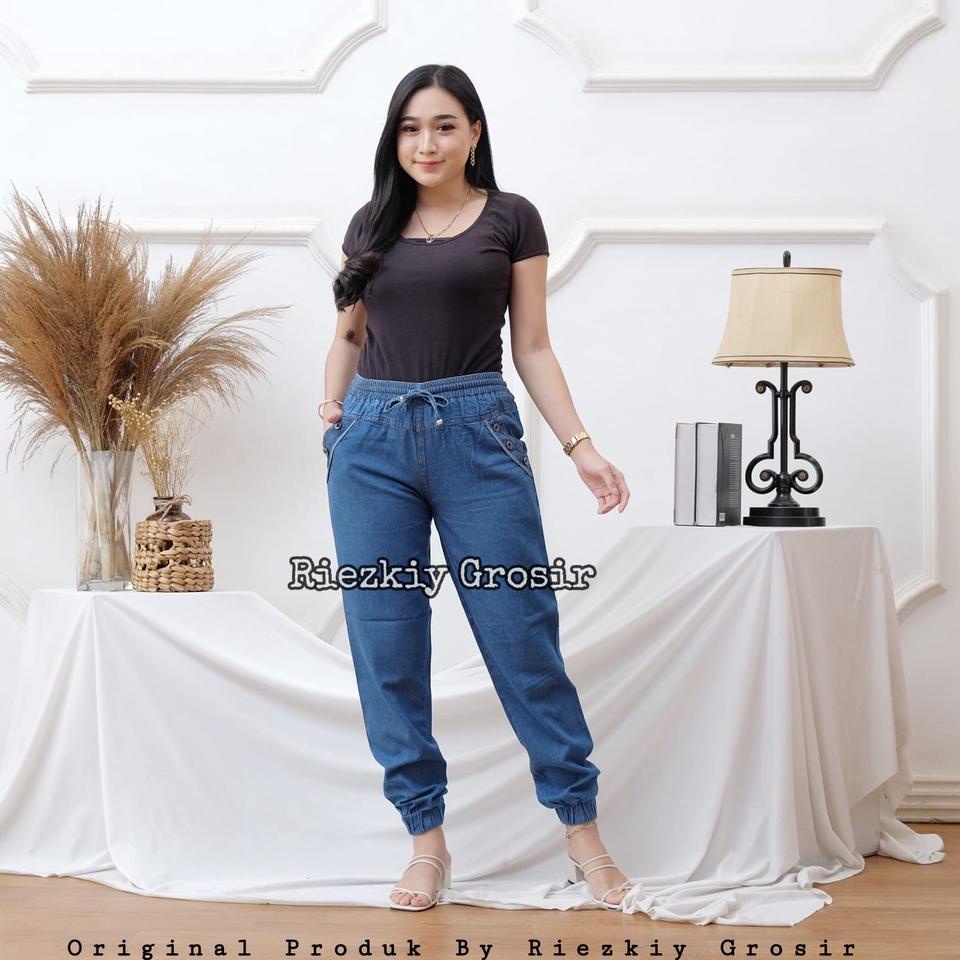 Quần Jeans Dài Phối Rách Cá Tính Cho Nữ Quần Jean Jogger XXL Xl fit. Quần Jean Jogger Jumbo Tiêu Chuẩn Và Jumbo Size // Joger Cho Nữ Có Sẵn