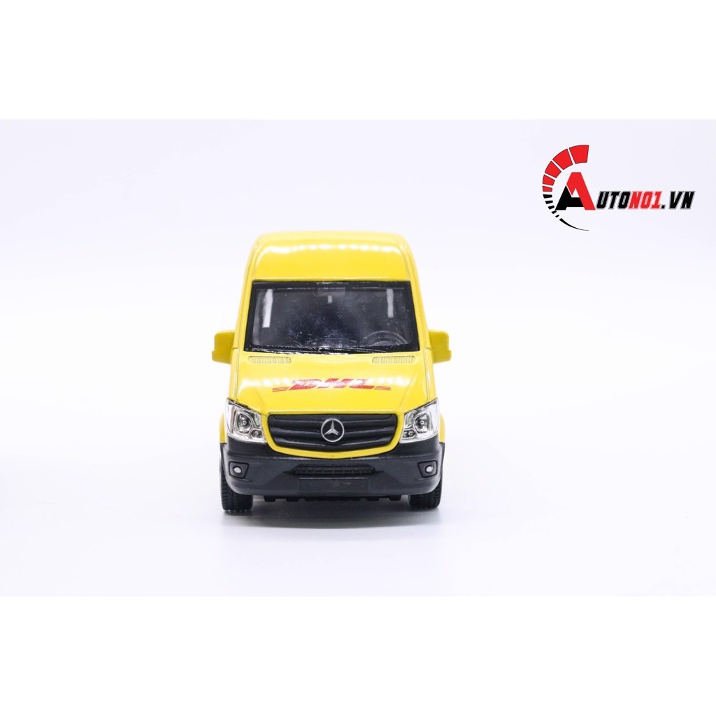 MÔ HÌNH MERCEDES BENZ DHL SPINTER YELLOW 1:36 ALLOY 3944