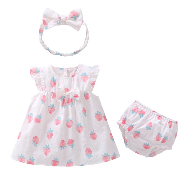 Set váy 3 chi tiết cho bé