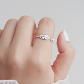 Nhẫn lông vũ bạc ta, sáng đẹp duyên dáng, đủ size