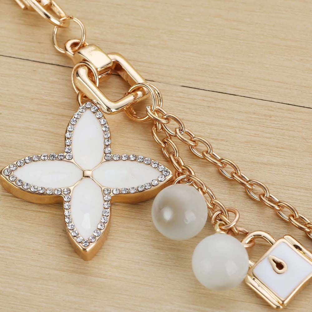 Móc Chìa Khóa Hình Cỏ Bốn Lá Nhiều Màu Dễ Thương