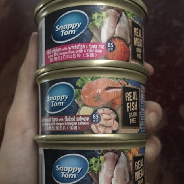 Hộp thức ăn ướt Snappy tom 85gr