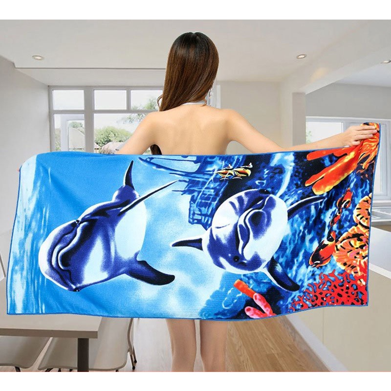 [Voucher &amp; Dịch vụ] Khăn Tắm Lớn , Khăn Trải Đi Biển Dã Ngoại, Tắm Biển Thời Trang, Họa Tiết Dễ Thương