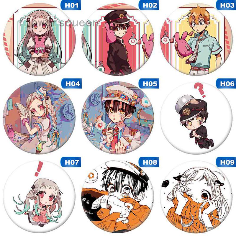 flowersqueen Ghim Cài Áo Hình Nhân Vật Nữ Anime Dễ Thương