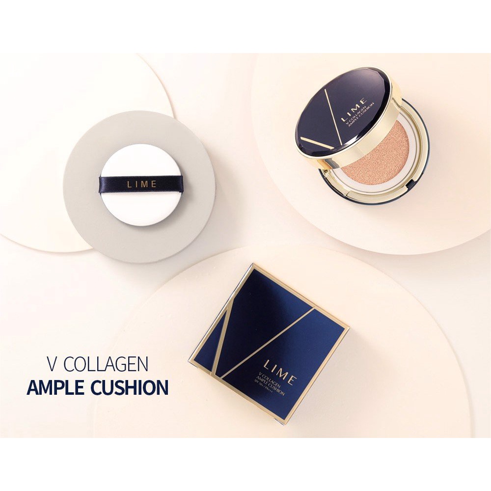 Phấn Nước Dưỡng Ẩm, Chống Lão Hóa Hiệu Qủa Cho Da LIME V Collagen Ample Cushion SPF50+/PA+++ 20g | BigBuy360 - bigbuy360.vn