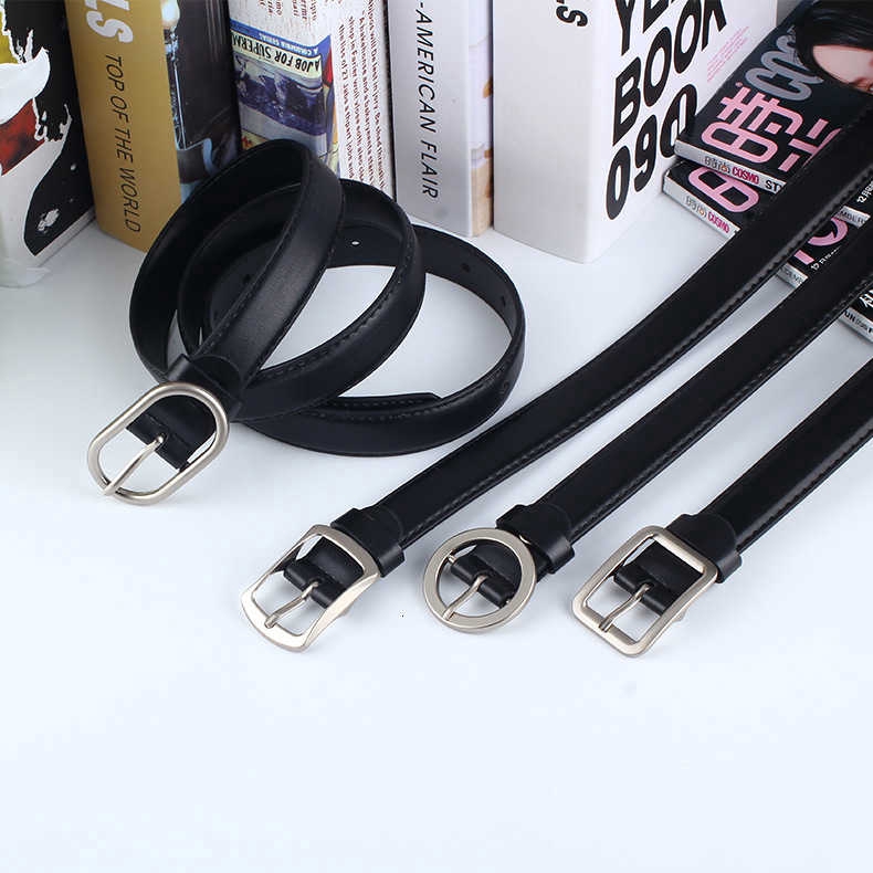 Thắt lưng Pure Cube da pu phong cách Hàn Quốc đơn giản dành cho nữ