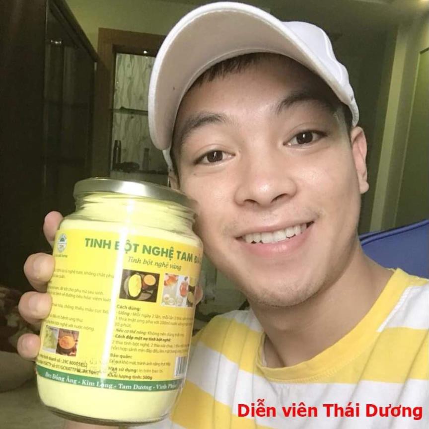 Tinh bột nghệ đỏ nguyên chất Tam Đảo 500g, tinh bột nghệ vàng đỏ nghệ viên làm đẹp chữa đau dạ dày liền sẹo vết thâm