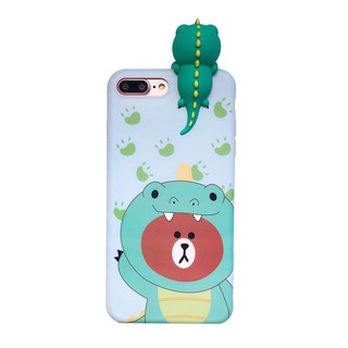CASE ỐP LƯNG IPHONE 6/6S/7/8/X 6/7/8 PLUS SILICON GẤU LEO