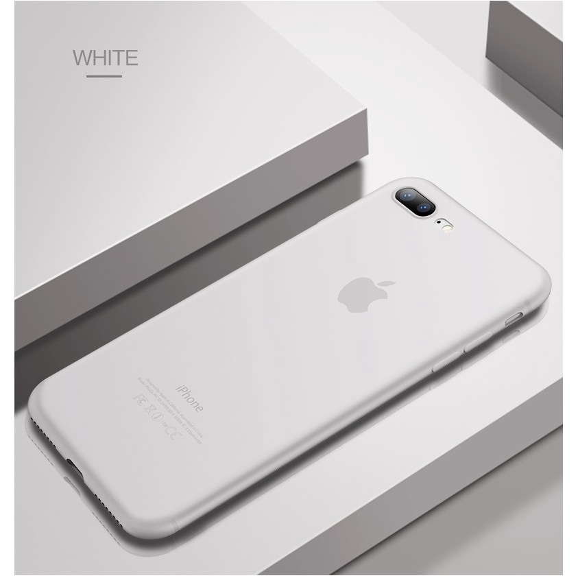 Ốp điện thoại nhám mỏng màu trơn thích hợp cho iphone 6 6s 7 8 plus X XS XR XS MAX