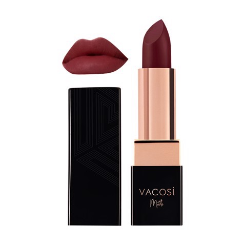 [New 2018] Son Lì Mịn Môi VACOSI Natural Studio Color Matte Lipstick