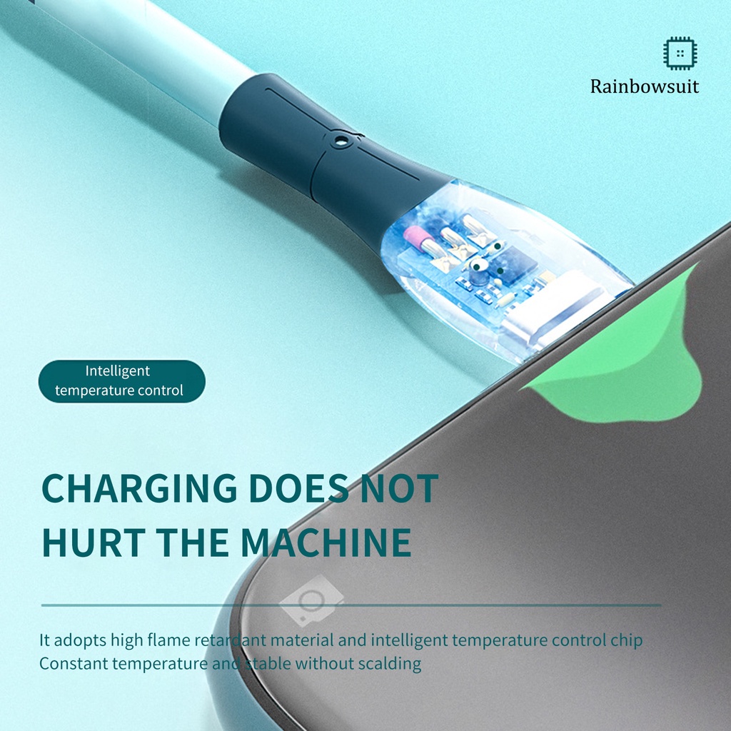 Dây Cáp Sạc RB 1.2m 3A Bằng Silicon Chống Gió Sạc Nhanh Cho Android/Type-C/iOS