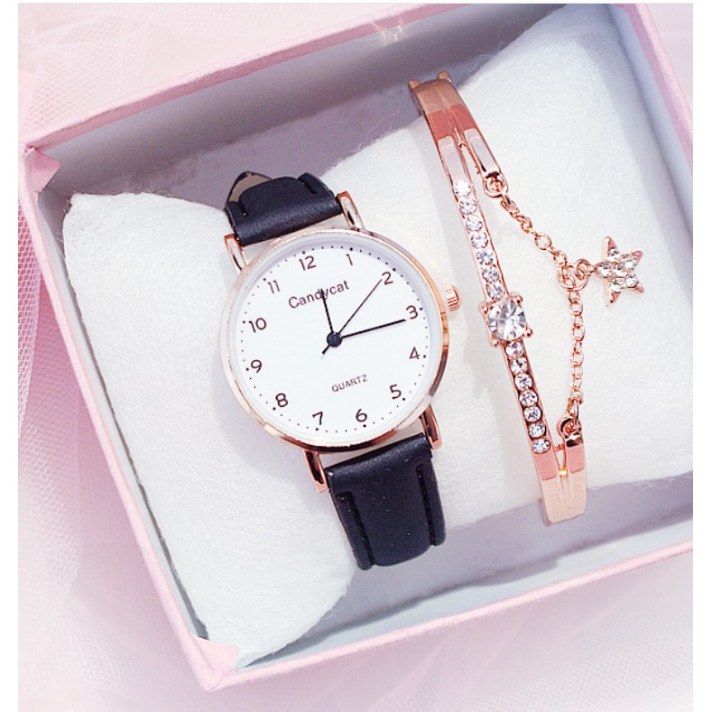  (Ko tặng lắc) Đồng hồ thời trang nữ Candycat C6 dây da lộn mặt số | BigBuy360 - bigbuy360.vn