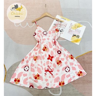 Váy ngủ 2 dây Lụa Satin mềm mịn, thoáng mát