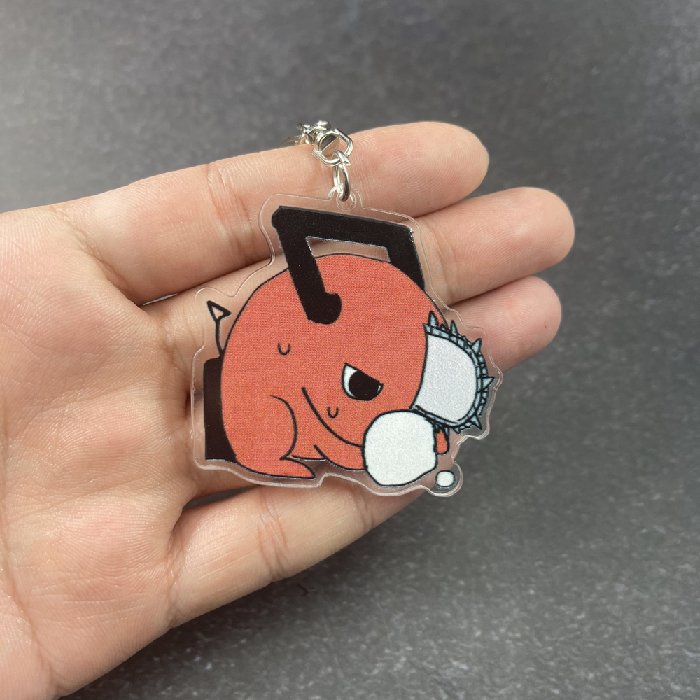 Móc Khóa Hai Mặt Acrylic Họa Tiết Hoạt Hình Anime
