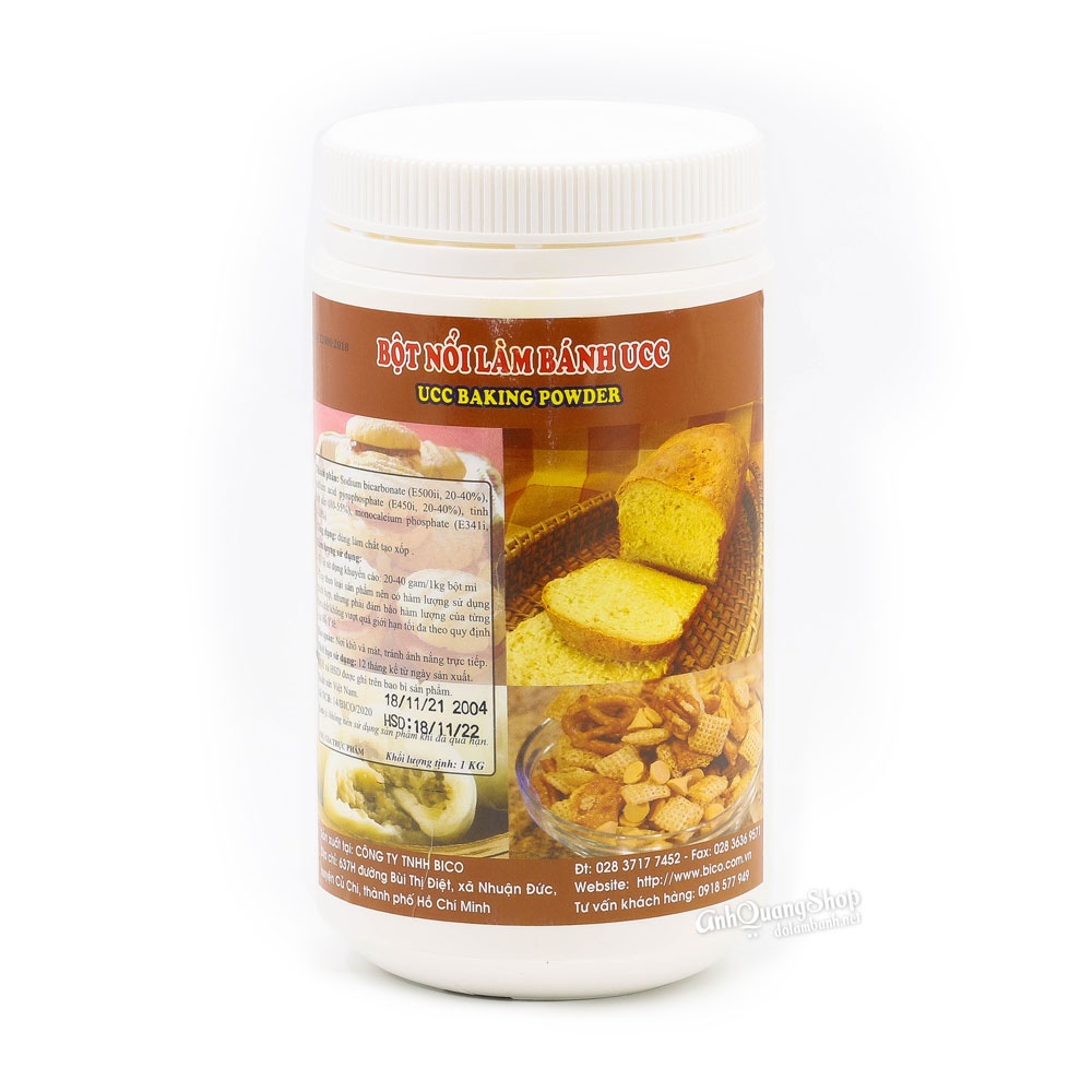 Bột nổi Bico hộp ucc (hộp 1kg) bột nở banking powder