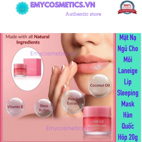 [Chính Hãng - Mẫu Mới]Mặt Nạ Ngủ Cho Môi Laneige Lip Sleeping Mask EX Berry Hàn Quốc Hộp 20g