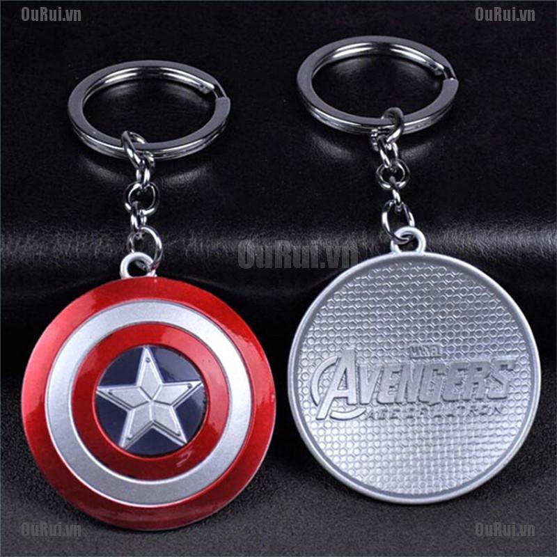 AS Captain America Shield Keyring Keychain Key Chain key Ring Key Ring Chain Key Holder Gift MC