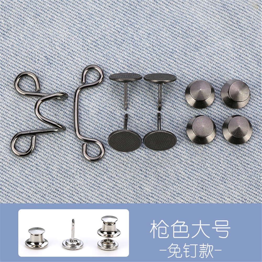 Móc thắt lưng quần jean bằng kim loại không cần đóng đinh có thể tháo rời