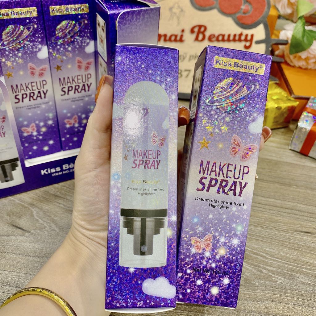 Xịt khoáng nhũ Makeup lấp lánh hộp tím P1 | BigBuy360 - bigbuy360.vn