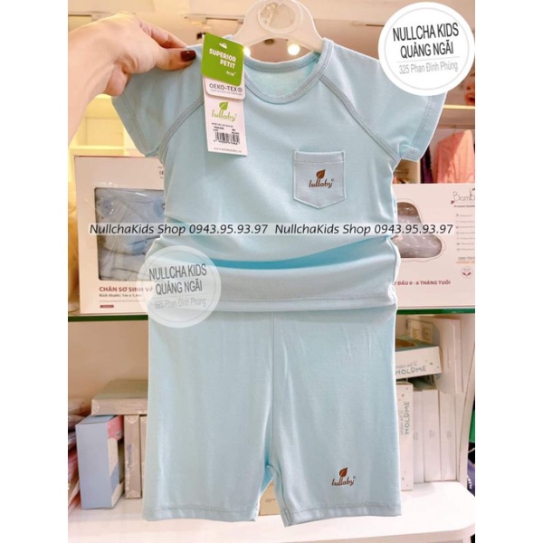 Bộ QA cộc tay Lullaby vải Petit cao cấp mềm mịn cho bé trai NH313M NH310M