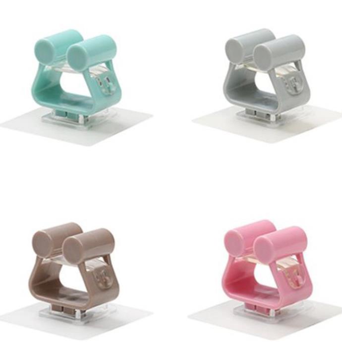 Móc Dán cường kẹp giữ cây lau nhà, móc treo chổi chịu lực 6kg