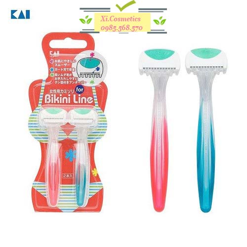 Set 2 Dao Cạo Vùng Kín Bikini Nữ, Nam KAI - Nhật Bản