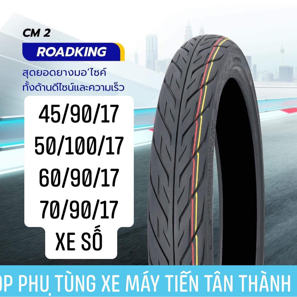 [ TẶNG NGAY RUỘT SĂM] VỎ LỐP CAMMEL C.200 45/50/60/70-90-17INCHES XƯƠNG CÁ THAILANK