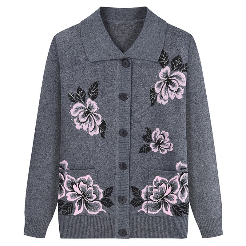 Áo khoác len cardigan _áo len trung niên nữ cúc cài  phong cách sang trọng món quà tặng ý nghĩa cho bà cho mẹ | BigBuy360 - bigbuy360.vn