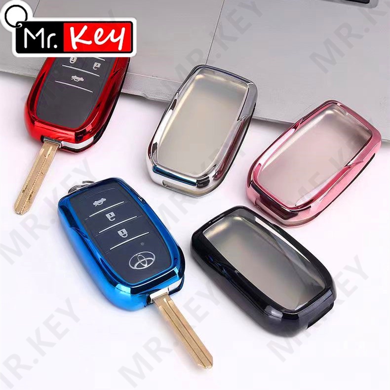 TOYOTA Ốp Bảo Vệ Chìa Khóa Xe Hơi Bằng Tpu Thiết Kế Sang Trọng Cho Fro Vios Yaris Camry RAV4 GEN4