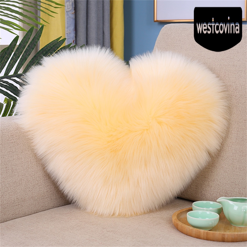 [Hot]☀ Gối Tựa Sofa Bằng Cotton PP Mềm Mại Hình Trái Tim Trang Trí Nhà Cửa