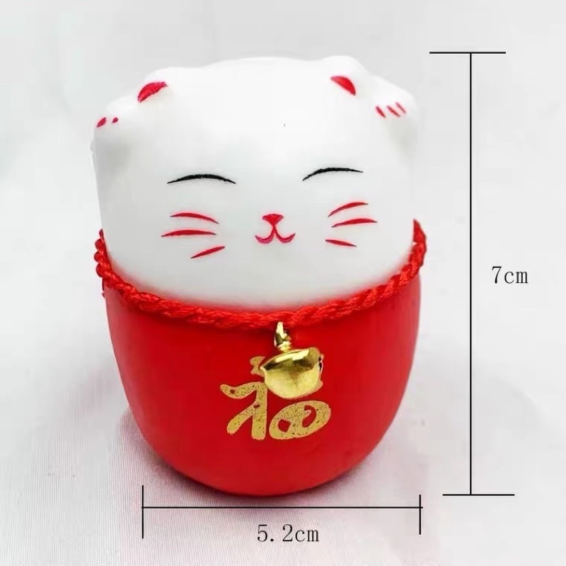 mèo thần tài trang trí tết