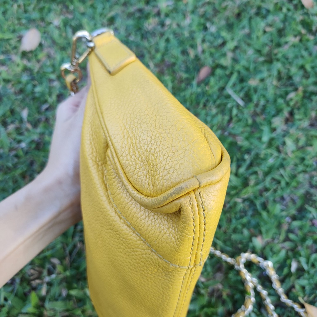 Túi đeo chéo da thật secondhand Đồ Si Bon TD105