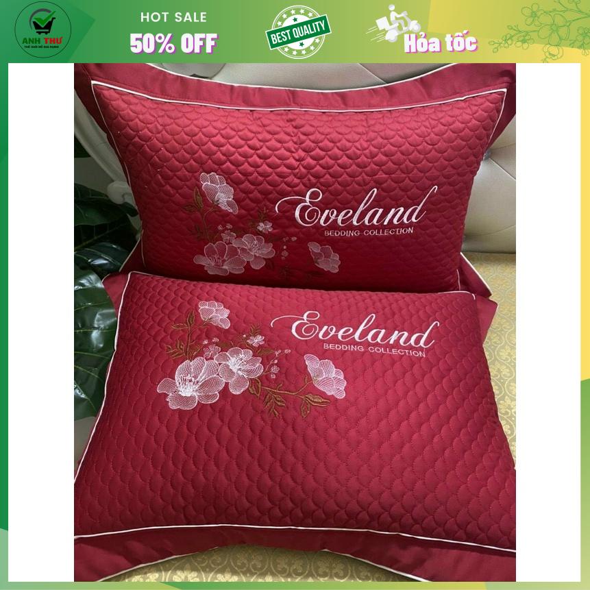 Áo gối Satin họa tiết thêu hoa siêu đẹp kích thước 45*65cm