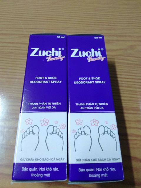 Zuchi _  xịt khử mùi hôi chân và giầy