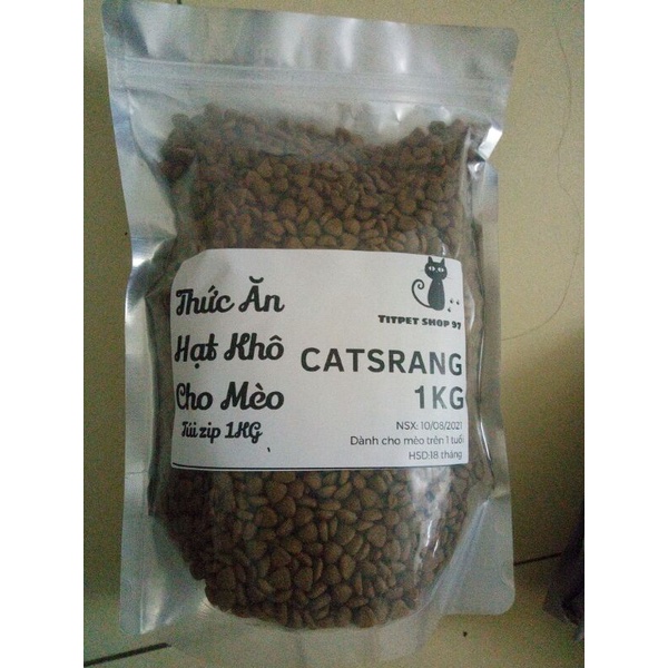[Date mới]Thức Ăn Cho Mèo Mọi Lứa Tuổi Catsrang túi zip 1 kg