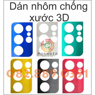 Dán decal nhôm chống xước camera Samsung S21 Ultra