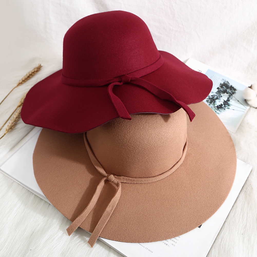 Mũ Fedora rộng vành phong cách vintage JP5